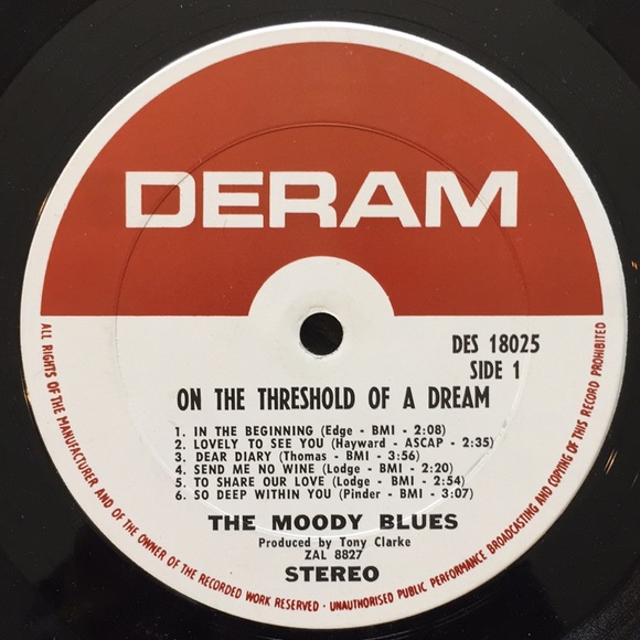 The Moody Blues - “On The Threshold Of A Dream” LP - Picture 4 of 5